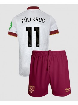 West Ham United Niclas Fullkrug #11 Dječji Rezervni Dres kompleti 2024-25 Kratak Rukavima (+ kratke hlače)